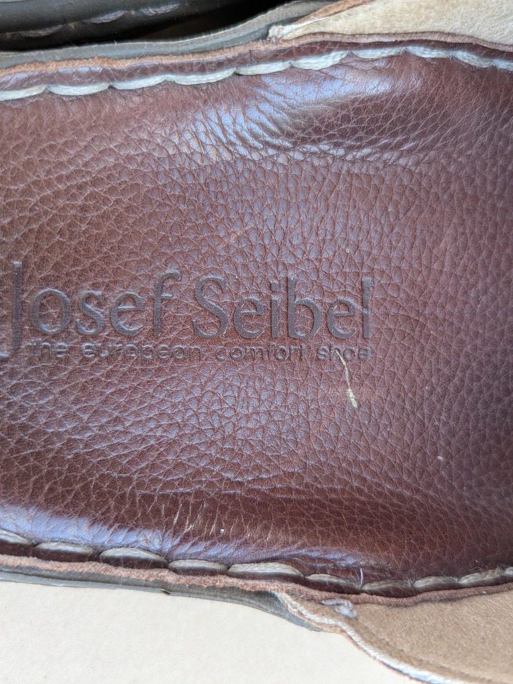Josef Seibel Logan 21 Men's Leather Slide Sandals Brown EU 45/ US 12 Casual